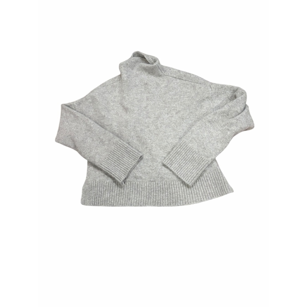 Abercrombie Cashmere Sweater Taupe Oatmeal Cropped Boxy Minimal XXS